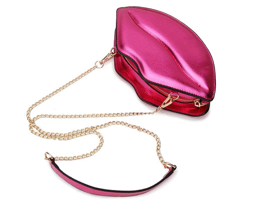Red Lips Crossbody Clutch