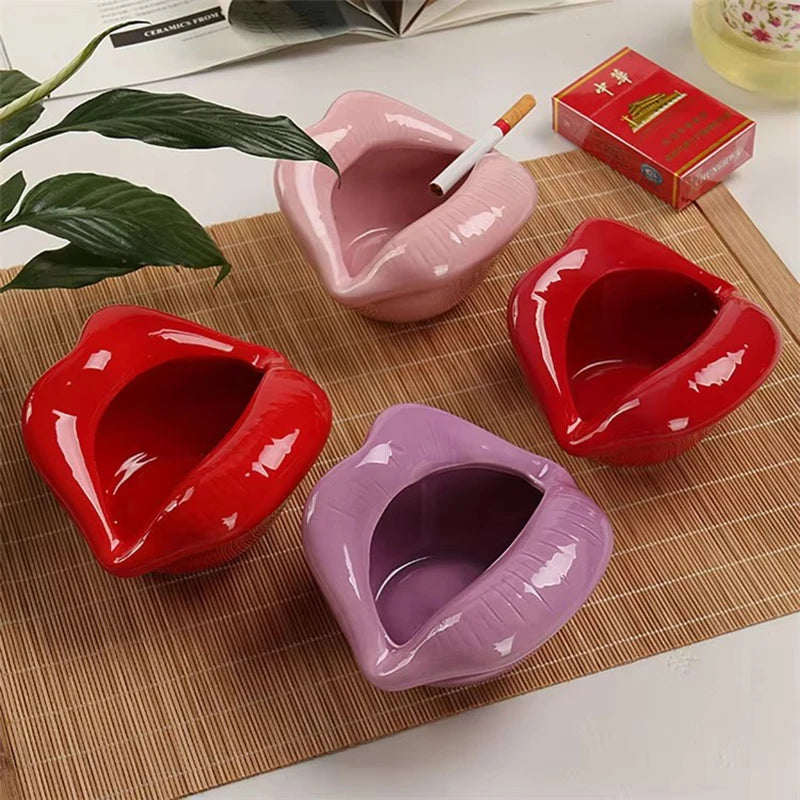 Lips Ceramic Ashtray