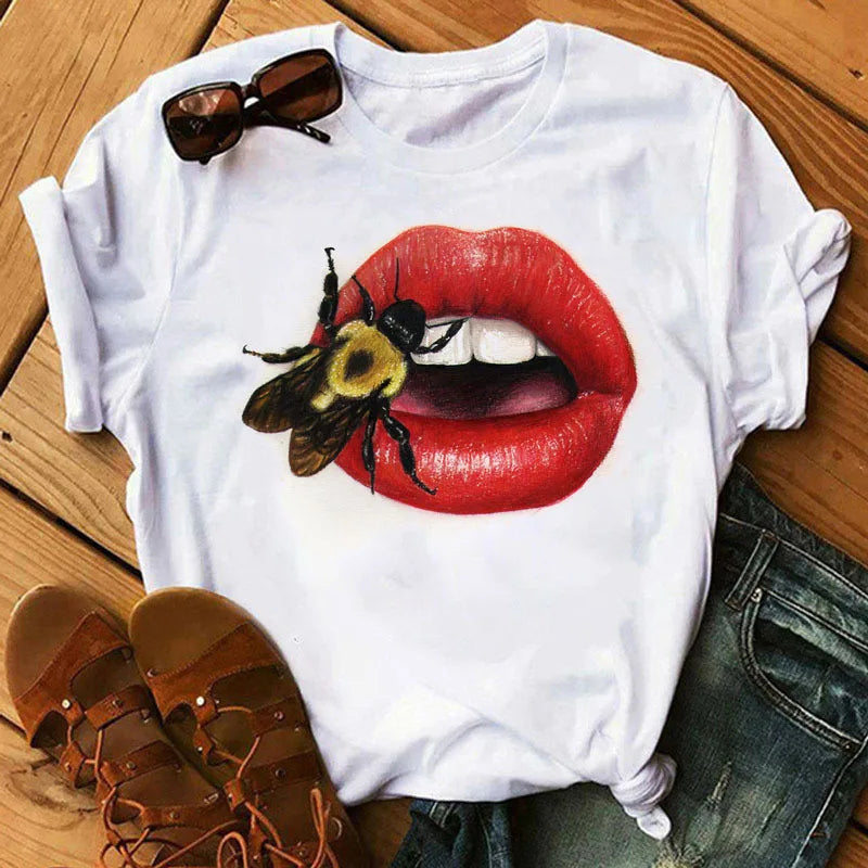Sequin Lips T-Shirt