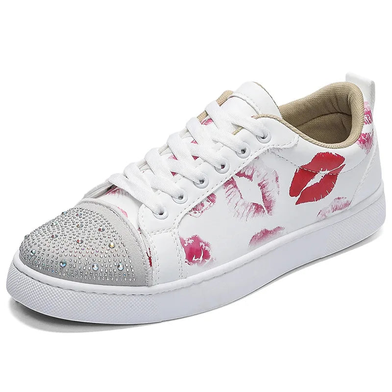 Lip Print Sneakers