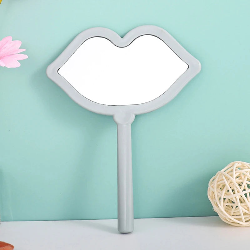Lip-Shaped Hand Mirror