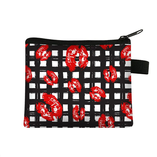 Lips Print Mini Pouch
