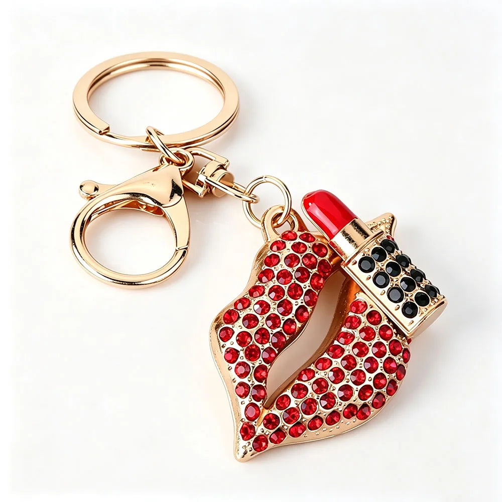 Crystal Lips Keychain