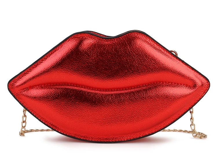 Red Lips Crossbody Clutch