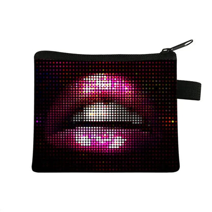 Lips Print Mini Pouch