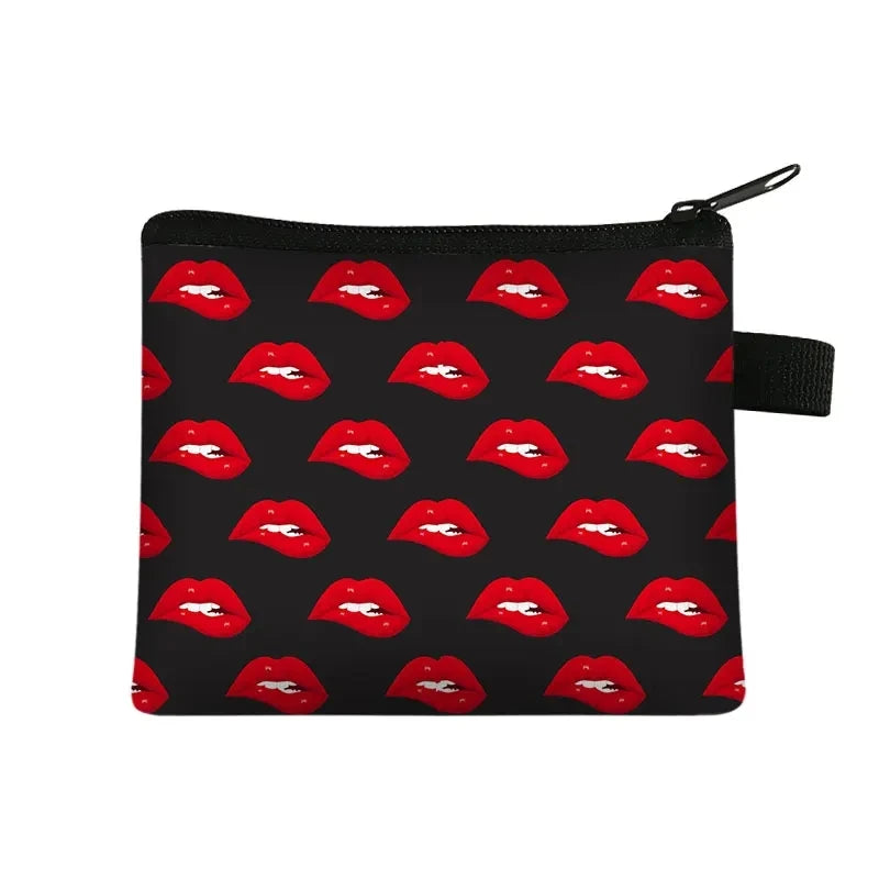 Lips Print Mini Pouch