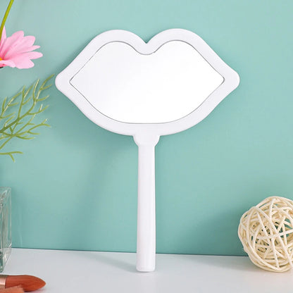 Lip-Shaped Hand Mirror