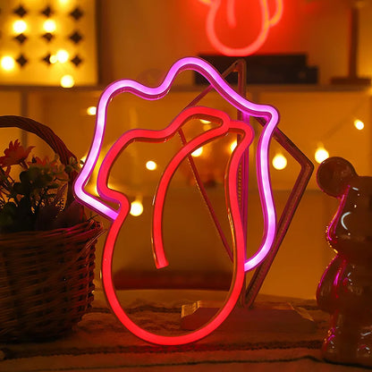 Pink Tongue Neon Sign