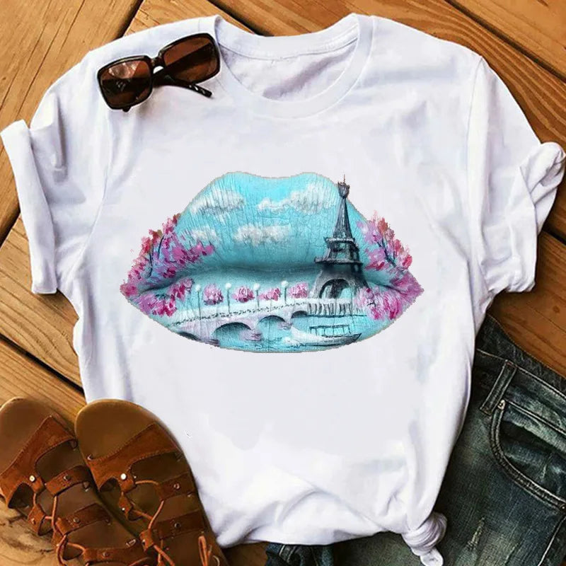Sequin Lips T-Shirt