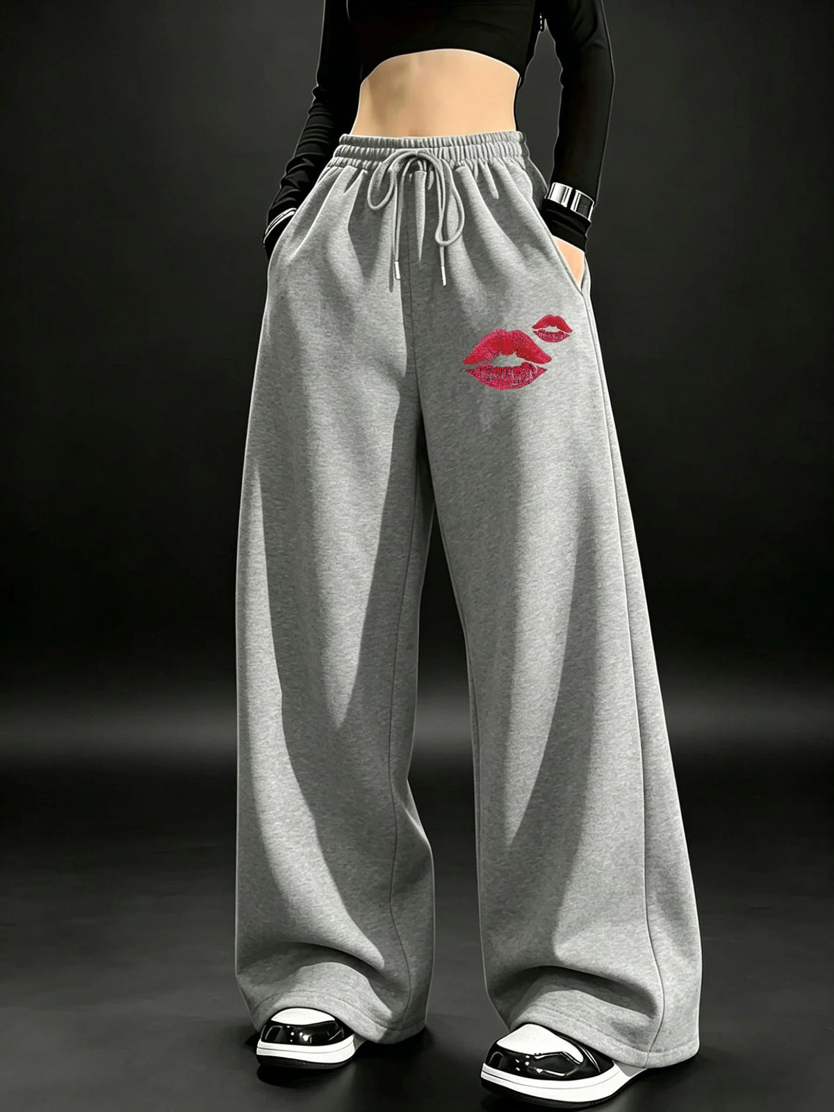 Plus Size Lips Sweatpants