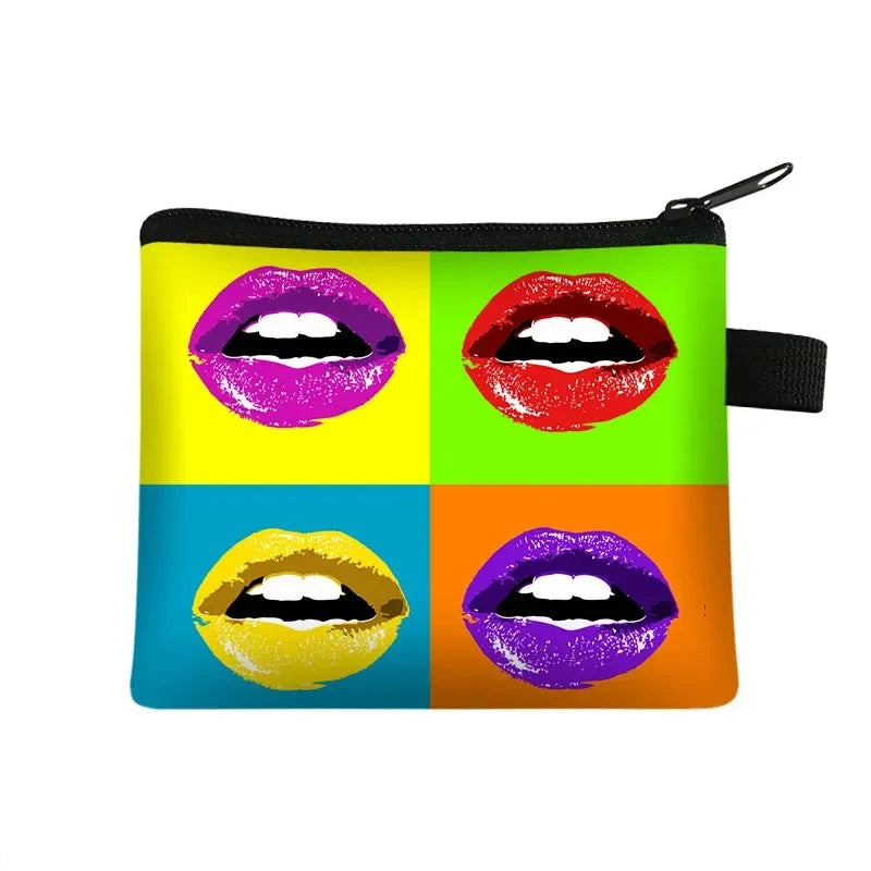 Lips Print Mini Pouch