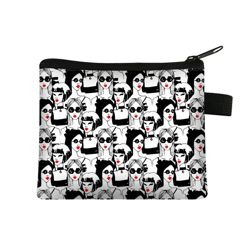 Lips Print Mini Pouch