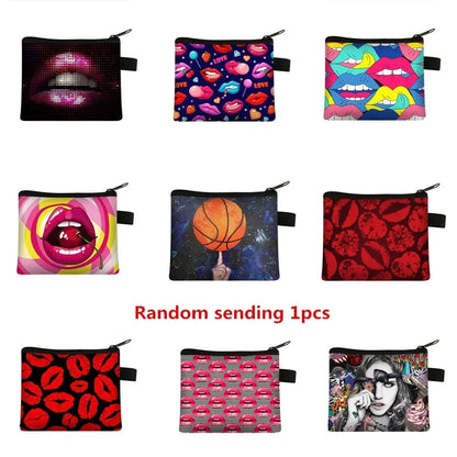 Lips Print Mini Pouch