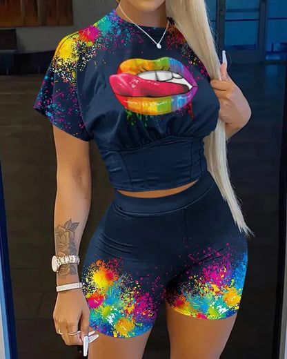 Casual T-Shirt & Shorts Set