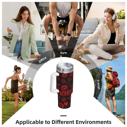 Kiss Print 40oz Tumbler