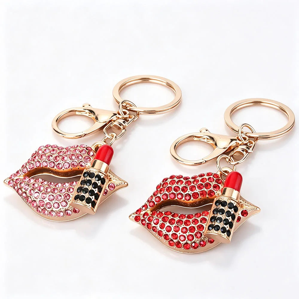 Crystal Lips Keychain